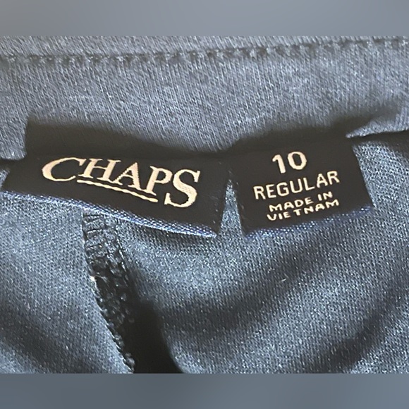 Girls Size 10 Chaps Navy Uniform Skirt/Skort, Knit, Built-in Shorts - Picture 3 of 6